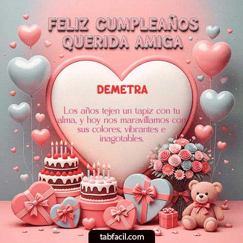 Feliz Cumpleaños Demetra GIF