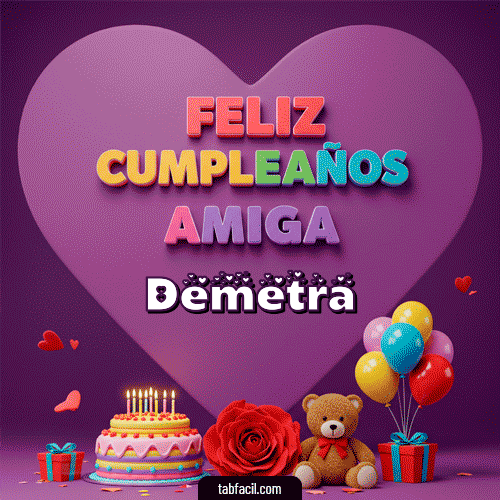 Feliz Cumpleaños Demetra GIF