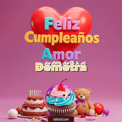 Feliz Cumpleaños Demetra GIF