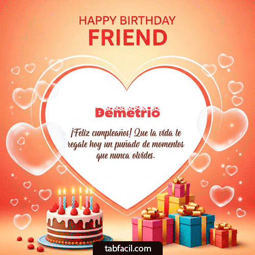GIF de Demetrio - Happy Birthday Friend