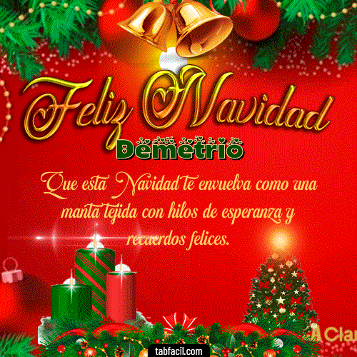 Feliz Navidad Demetrio GIF