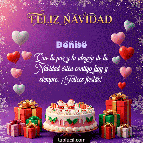 Feliz Navidad Denise GIF