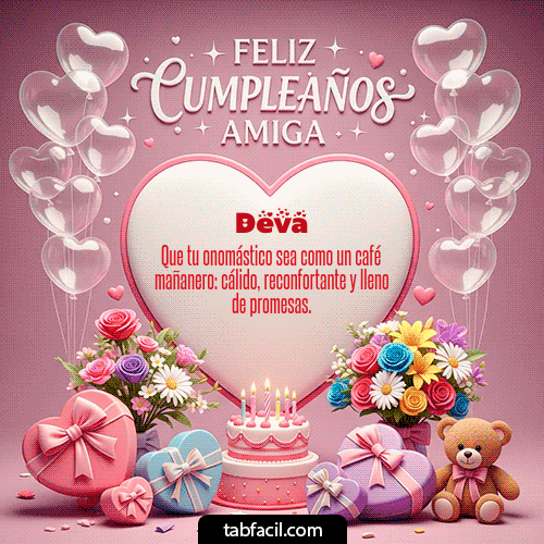 Feliz Cumpleaños Deva GIF