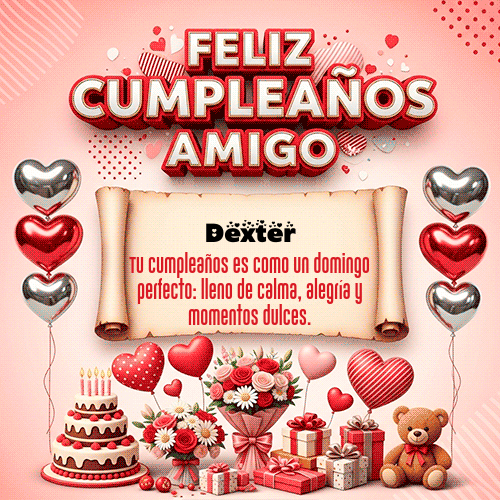 Feliz Cumpleaños Dexter GIF