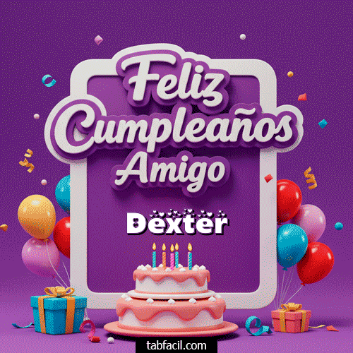 Feliz Cumpleaños Dexter GIF