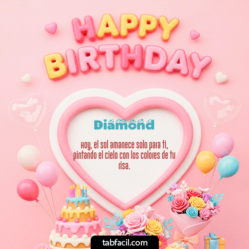 Feliz Cumpleaños Diamond GIF