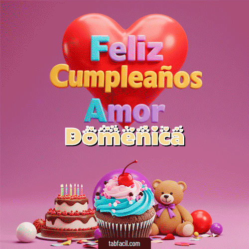 Feliz Cumpleaños Domenica GIF