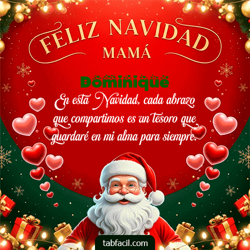 GIF de Dominique - Feliz Navidad Mamá