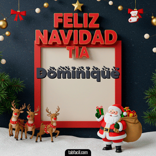 GIF de Dominique - Feliz Navidad Tía