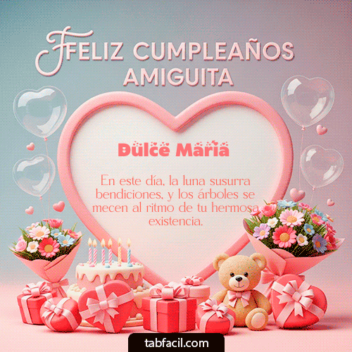 GIF de Dulce María - Feliz Cumpleaños Amiguita