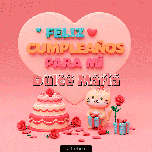 Feliz Cumpleaños Dulce María GIF