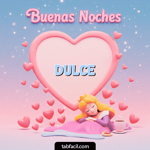 GIF de Dulce - Buenas noches corazón