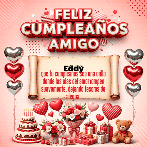 GIF de Eddy - Feliz Cumpleaños Amigo