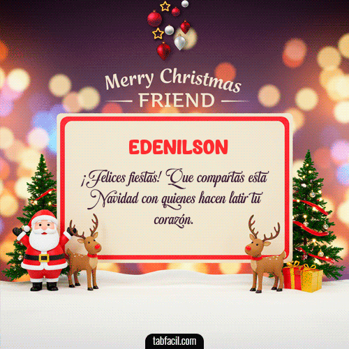 GIF de Edenilson - Merry Christmas Friend