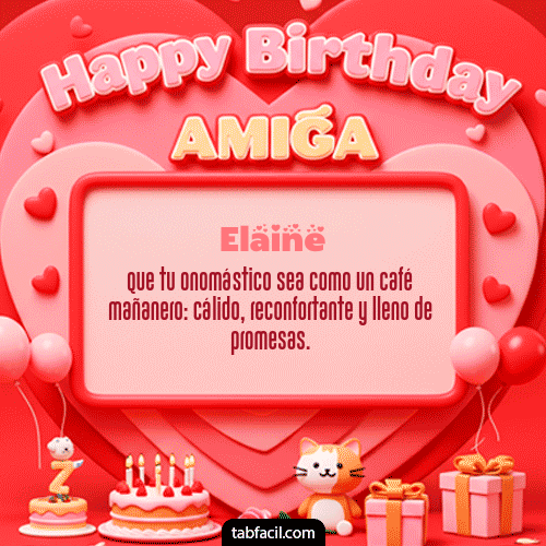 Feliz Cumpleaños Elaine GIF