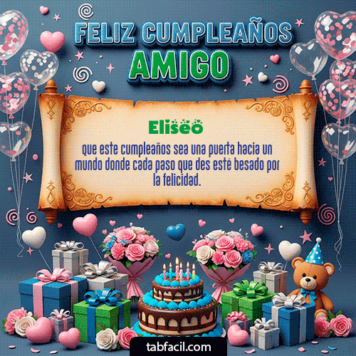 Feliz Cumpleaños Eliseo GIF