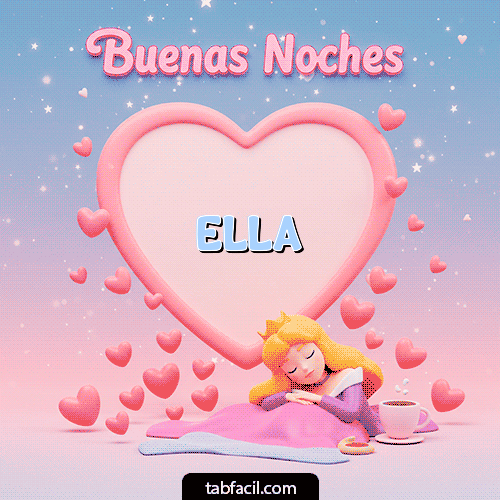 Buenas Noches Ella GIF