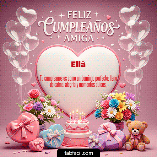 GIF de Ella - Feliz Cumpleaños Amiga