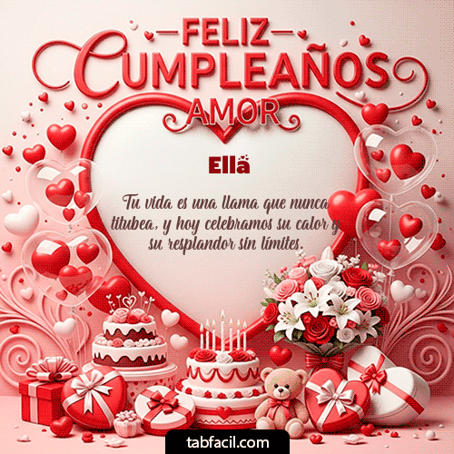 GIF de Ella - Feliz Cumpleaños Amor
