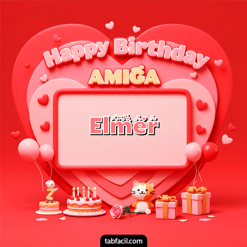Ver GIF de 🍰 Happy BirthDay Amiga GIF de Elmer - 🍰 Happy BirthDay Amiga