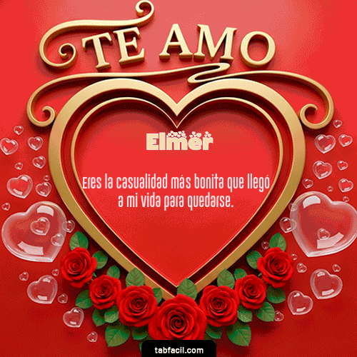 GIF Animado de Feliz Dia Amor para Elmer - Te Amo