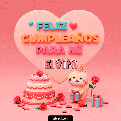 Ver GIF de 🕯️ Feliz Cumpleaños para mí GIF de Elvira - 🕯️ Feliz Cumpleaños para mí