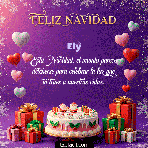 GIF Animado de Feliz Navidad para Ely - 🎅 Merry Christmas