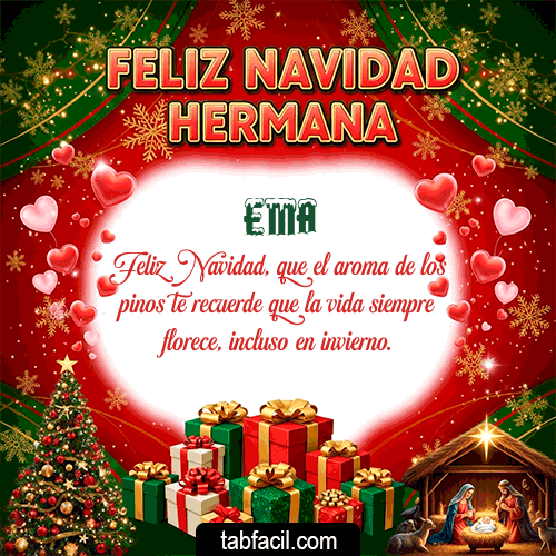 GIF de Ema - Feliz Navidad Hermana