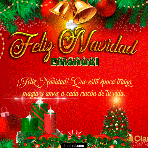Feliz Navidad Emanuel GIF