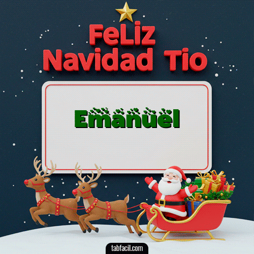 Feliz Navidad Emanuel GIF