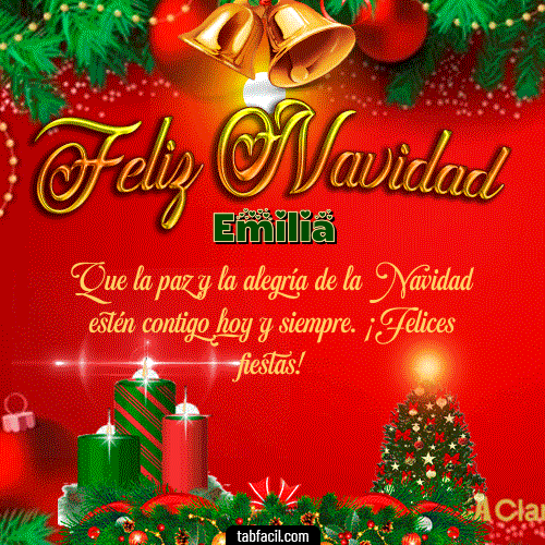 GIF de Emilia - Feliz Navidad