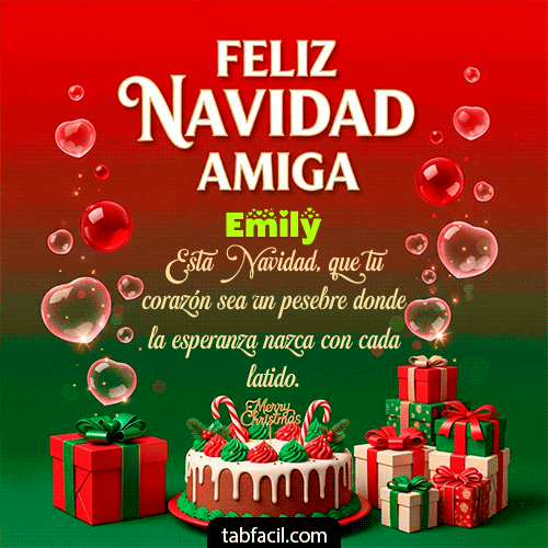GIF de Emily - Feliz Navidad Amiga