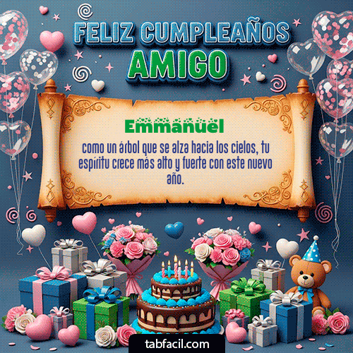 GIF de Emmanuel - Feliz Cumpleaños Amigo
