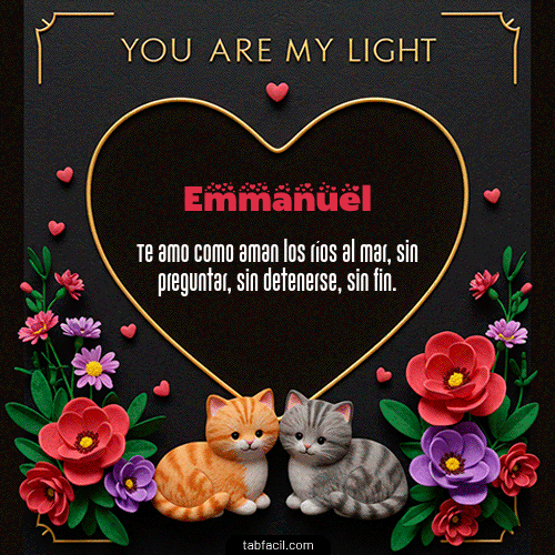 GIF de Emmanuel - Tú eres mi luz
