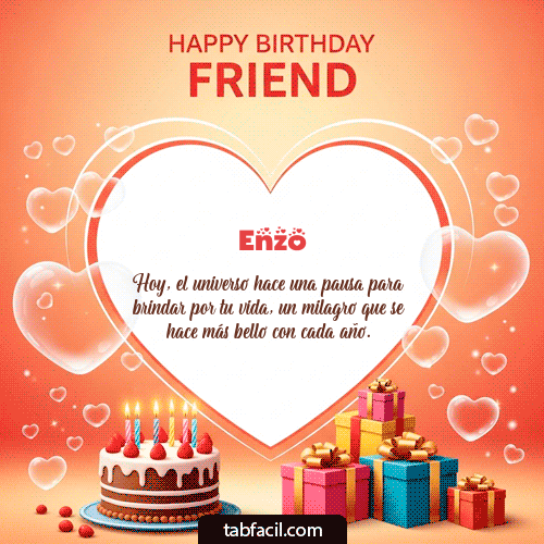 GIF de Enzo - Happy Birthday Friend