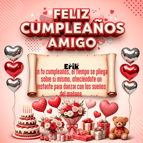 GIF de Erik - Feliz Cumpleaños Amigo
