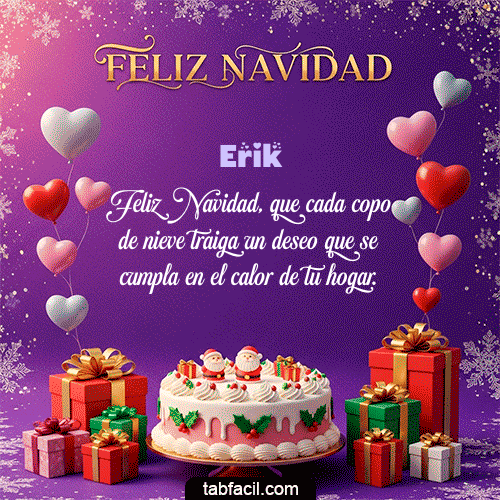 GIF Animado de Feliz Navidad para Erik - 🎅 Merry Christmas