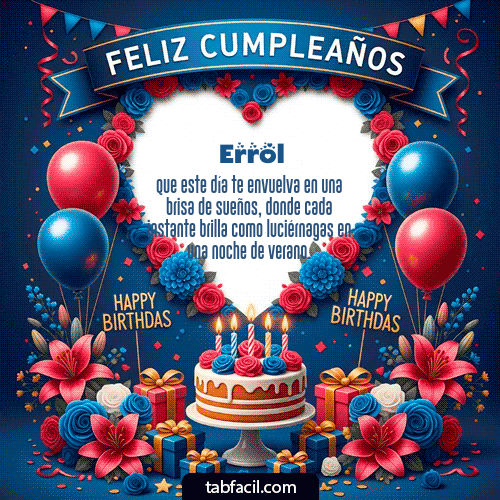 Feliz Cumpleaños Errol GIF