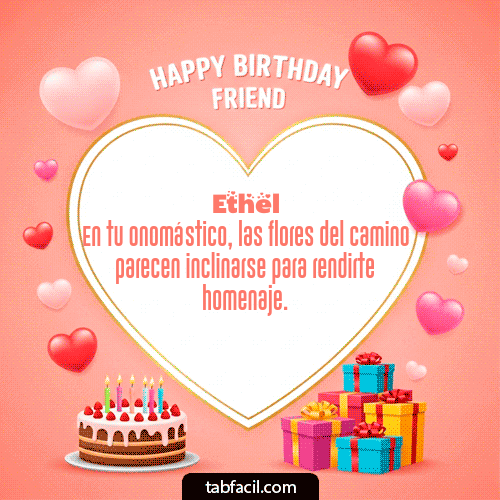 GIF de Ethel - Happy Birthday Friend