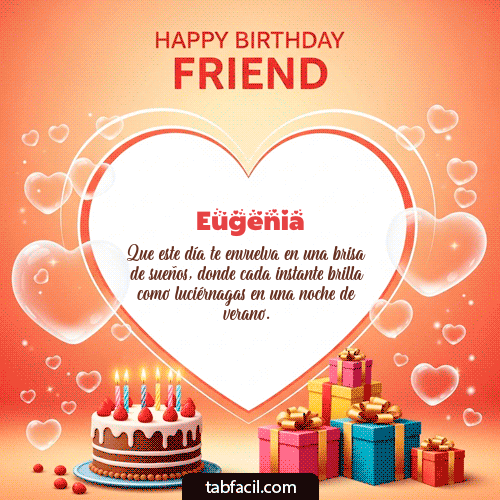 GIF de Eugenia - Happy Birthday Friend
