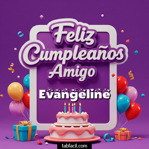 GIF Animado de Feliz Cumpleaños para Evangeline - 🥂 Feliz Cumpleaños Amigo