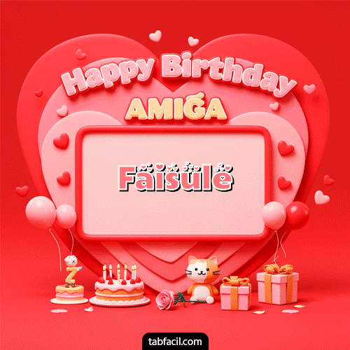 Feliz Cumpleaños Faisule GIF