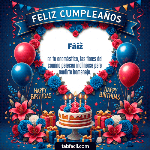 Feliz Cumpleaños Faiz GIF