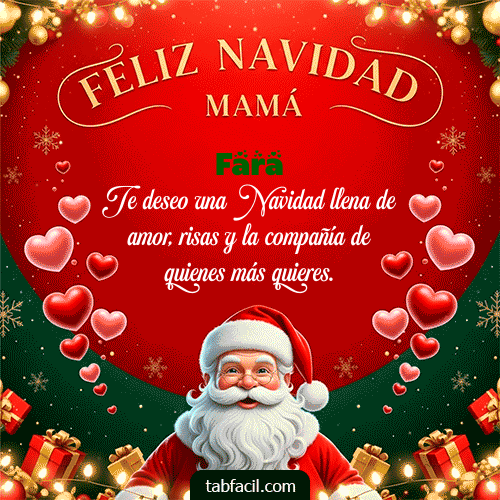 GIF Animado de Feliz Navidad para Fara - Feliz Navidad Mamá