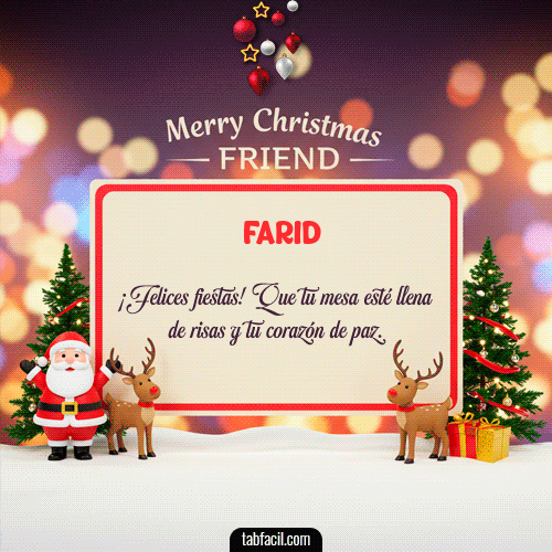 GIF de Farid - Merry Christmas Friend