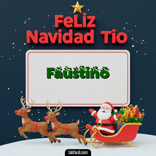 GIF de Faustino - Feliz Navidad Tío