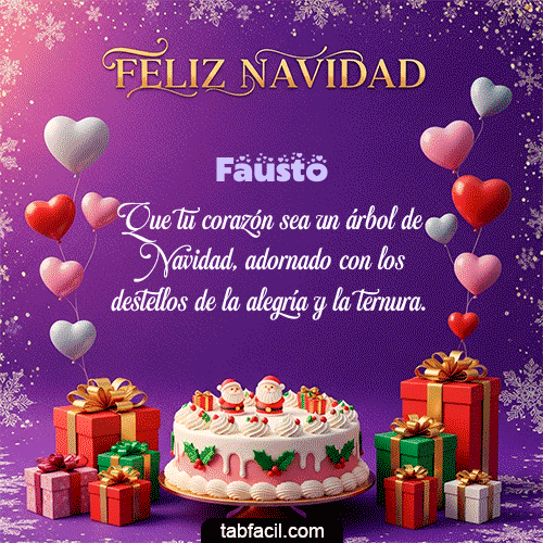 GIF Animado de Feliz Navidad para Fausto - 🎅 Merry Christmas