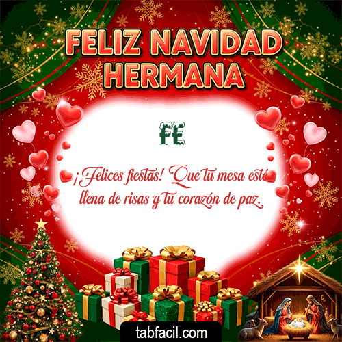 Feliz Navidad Fe GIF