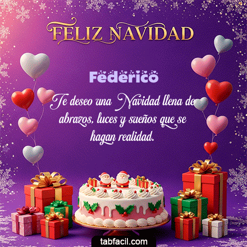 Feliz Navidad Federico GIF