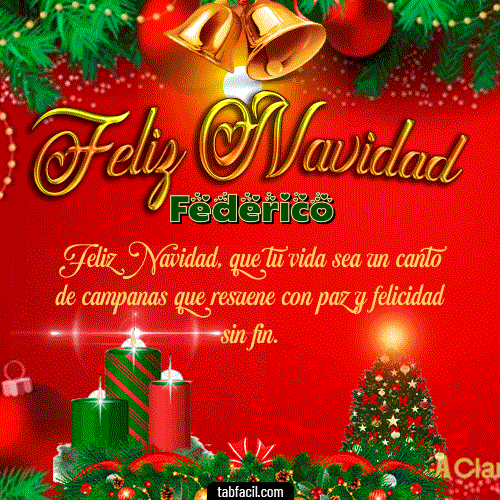 Feliz Navidad Federico GIF